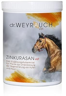 Dr. Weyrauch ZINKURASAN Vet | 1 kg | Diätfuttermittel für Pferde | Mit organisch gebundenem Zink