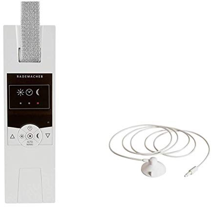Rademacher RolloTron Standard 1300-UW Elektrischer Gurtwickler für Rollläden, Unterputzmontage, Touch-Steuerung inkl. Sonnen-/Dämmerungssensor 0,75m