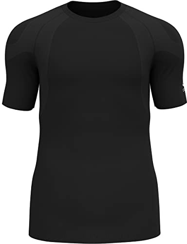 Odlo Herren Kurzarm Laufshirt Active Spine, Black, S