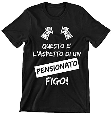 Incidiamo Maglietta Festa del papà Divertente Pensione Questo è l'aspetto di Un pensionato Figo Divertenti Uomo