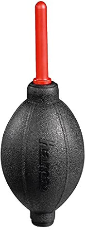 Hama Blasebalg Kamera (Kamera Reinigung für DSLR, Objektive, Okulare, Optik, empfindliche Oberflächen, Air Blower mit Ventil-System, 16,6 cm Länge) rot/schwarz