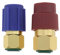 VGOL Lot de 2 adaptateurs R12 vers R134A côté Bas et Haut R12 vers R134A - Connecteur rétro Compatible avec la Plupart des véhicules