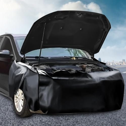 Nizirioo Lot de 3 protections d'aile en mousse : Protections d'aile antidérapantes, tapis magnétique pour aile, protection d'aile imperméable pour réparation automobile avec crochets, protection