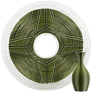 LeoPlas TPU Filament 1.75mm Flexibel Klar TPU Filament Shore-Härte 95A 1kg für 3D-Druckmaterial Druckerzubehör (Armeegrün)