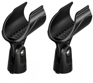 Generic Microphone Clip for Shure Wireless Handheld Transmitter, 2 Pack