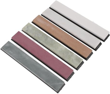 6 Pièces Ensemble de Pierres à Aiguiser les Couteaux 1000 3000 5000 6000 8000 10000 Grains Double Face Aiguiseur de Couteaux Professionnel en Pierre à Aiguiser pour le Meulage et