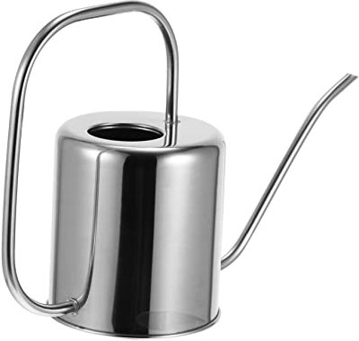 Regadera, Regadera de metal Regadera for niños Botella de agua de acero inoxidable for niños Botellas de agua de metal Regadera vintage Regadera for flores Botella for regar Regadera for plantas(Silve