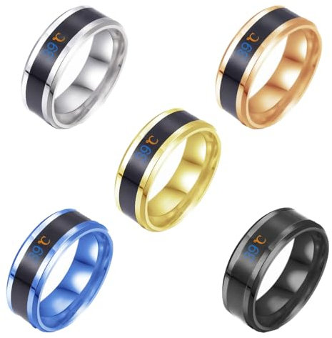 Celiodd Anello Intelligente di Visualizzazione Della Temperatura, Rilevamento Dell - Adatto a Molte Occasioni e Può Essere Indossato in Ogni Stagione