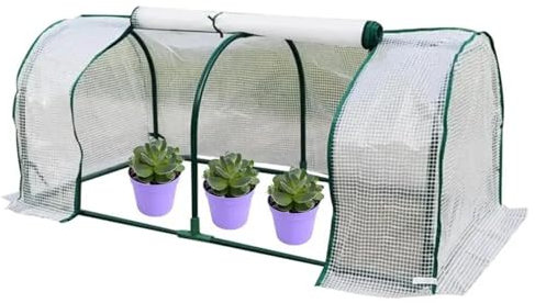 GCYEIDMA Gartengewächshäuser Tragbarer Gewächshaus-Tunnel, Mini-Pflanzenabdeckung for drinnen und draußen, wetterbeständig, sofort aufklappbares Gewächshaus for Pflanzen