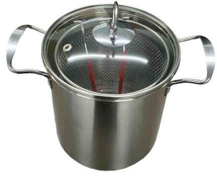 perfk à frire avec poignée, ustensile de cuisine polyvalent, poêle japonaise en acier inoxydable pour la cuisine, poulet, frites