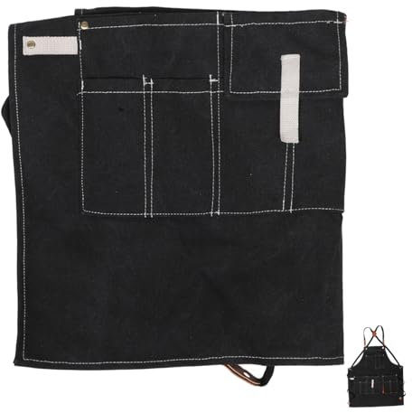 LRXIYODE Kochschürze Mit Taschen Für Männer Und Frauen Arbeitsschürze Aus Polyester Und Baumwolle Schützt Vor Flecken Bequem Und Praktisch Für Küche Und Holzbearbeitung