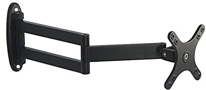 Adjustable Wall-Mounted Monitor Mount Bracket, Tilt & Rotate Hanger for 12-24 Inch Screens, Ergonomic Monitor Arm Desk Stand for TVs and Computer Monitors