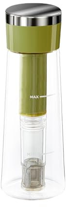 Cold Brew Tea Pitcher, 750ml Chill Brew Container, Portable Water Pot, Iced Coffee for Home, Family, Workplace, Outdoor Cafe, Backyard Picnic, Kitchen Beverage Storage