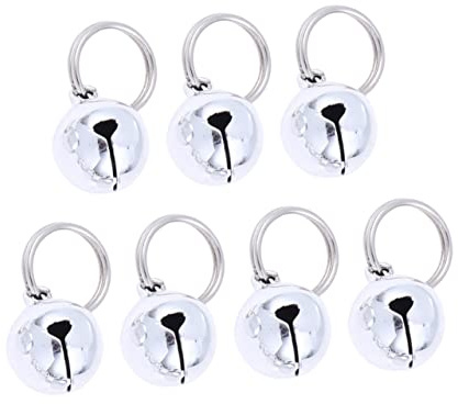 Toyvian 10 Stück Teiliges Metall Pet Glocken Silber Langlebige Hundeglocken und Katzenanhänger mit Klingelfunktion Komfortabel und Sicher für Tägliche Nutzung für Haustierhalsbänder