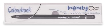 Colourbook Matita Infinita Che Vale 200 Matite, Con Gomma, Senza Uso del Temperino, Corpo In Metallo Bilanciato, Tratto Preciso Tipo HB Per Scrittura E Disegno, Per Scuola Ufficio E Casa, Grigio