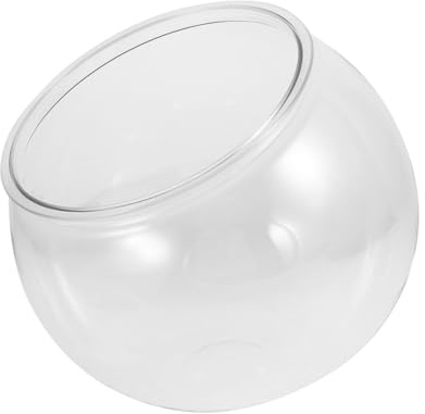 Milisten Aquarium Multifonctionnel pour Poissons Rouges Bols Transparents pour Terrarium Aquarium Jardinière Hydroponique Transparente Bol Rond pour Poissons Plastique Transparent