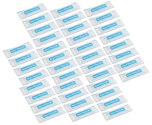 SOPOTUTU 80 pezzi Bustine Nasale per Lavaggio Nasale Miscela Risciacquo Istantaneo per Protezione e Pulizia Naso Soluzione Salina Senza per Uso Quotidiano e Lavoratori Outdoor