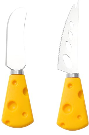 OIXYEY 2 Pezzi Grazioso Set Di Coltelli Da Formaggio, Coltello Da Formaggio, Posate Da Formaggio, Idea Regalo Per Natale, Compleanni E Matrimoni