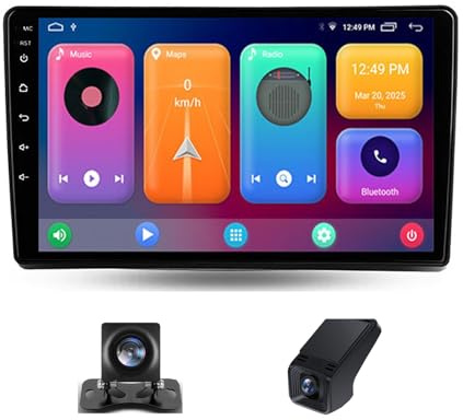 Android 13 Double Din Car Stereo Head unit For Opel Zafira B 2004-2014 9 Inch Touchscreen Bluetooth Car Stereo with FM/DVR+Reverse Camera/Wifi/DSP/Steering Wheel Controls(NF-2)