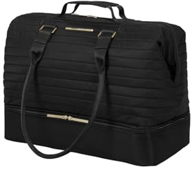 travelite Reisetasche Barbara STEPP, Weekender mit Laptopfach 15,6 Zoll und separatem Bodenfach, Trolley Sleeve, 48 x 34 x 23 cm, 36 L, 1,3 kg | seperates Bodenfach