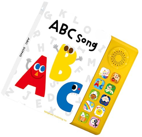 Libro de rimas para niños – 10 canciones para aprender inglés, juguetes educativos para la educación temprana, colorido libro de lectura musical para niños | Libro interactivo de canciones educativas