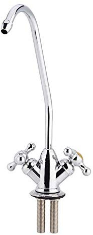 1/4 ''Zink-Legierung Doppelkopf Wasserhahn verchromt Umkehrosmose Trinkwasserfilter Küchenarmatur