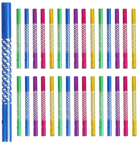 50pcs Wind Chime Tubes Parts, Aluminum Wind Chime Kit, Wind Chimes for Garden, Diy Garden Outdoor Hanging Decoration Craft for Adults Kids Arts Crafts Making Supplies 5 Colors