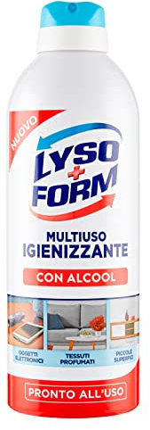 Lysoform Multiuso Igienizzante Spray con Alcool Pronto all'Uso - Flacone da 300 ml