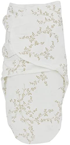 Meyco Baby Branches Pucksack, Erstausstattung Neugeborene (Pucktuch für Babys ab 0-3 Monaten, weicher Schlafkomfort, atmungsaktiv und feuchtigkeitsabsorbierend, Einschlafhilfe), Sand