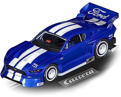 Carrera Evolution I Autorennbahn Slotcar Ford Mustang GTY Drift Edition I Maßstab 1:32 I Ready to Race mit Front & Rücklichtern I Offizielle Ford Lizenz I Drift Action für Jungen und Mädchen