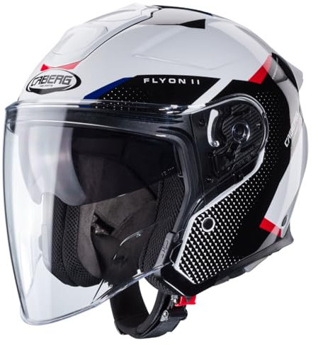 CABERG HELMET FLYON II BOSS WHITE/RED/BLUE S