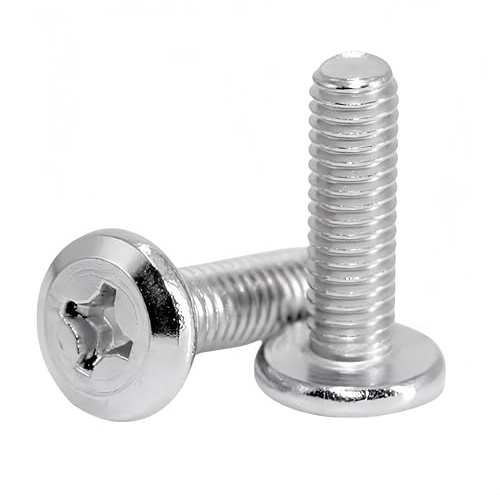 NACX M5-0.8 x 16mm Flat Round Head Phillips Drive Machine Screws, Stainless Steel 304(18-8), 100Pcs