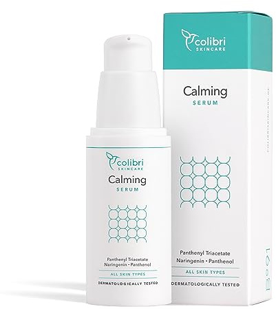 colibri skincare Calming Serum 30ml - Serum gegen Rötungen | Beruhigt gereizte Haut spürbar, lindert Juckreiz & Brennen, stärkt die Hautbarriere, auch als After Sun