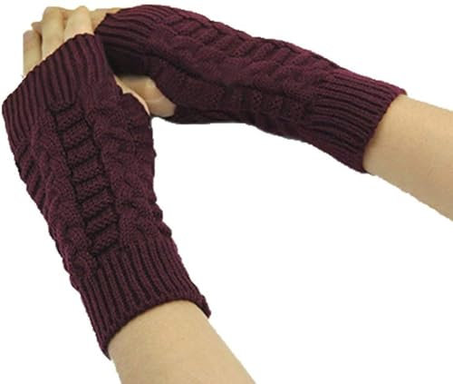 FLYIFE Unisex-Erwachsene Handschuhe Womens Handschuhe Mode Massefarben Einfache Warme Outdoor Bezaubernde Handschuhe Winterhandschuhe Strickhandschuhe/Rot/M