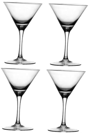 Cabilock Anteojos 4 Piezas Copa De Coctel Vasos De Martini Sin Tallo Vasos Antiguos Para Cócteles Vasos De Copa Gafas Altas Vasos De Bebida Único Vaso De Cristal Copa De Vino Tinto