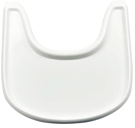 Hxeternal Hochstuhltablett passend für Stokke Tripp Trapp Stuhl mit glatter Oberfläche und starker Saugkraft - Hergestellt aus lebensmittelechtem Kunststoff (BPA BPS BPF blei- und phthalatfrei) - Weiß