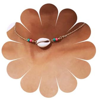 Xduargs Boho Muschel Choker Halskette Vintage Muschel Perlen Halskette Bunt Reis Perlen Halsketten Strand Sommer Muschels Kette Halsketten Schmuck Für Frauen Und Mädchen