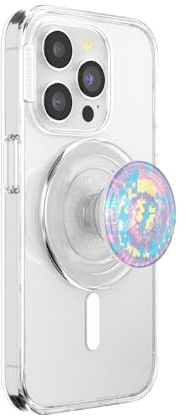 PopSockets Phone Grip for MagSafe, Magnetic Holder, Phone Stand, Rainbow - Marble Swirl