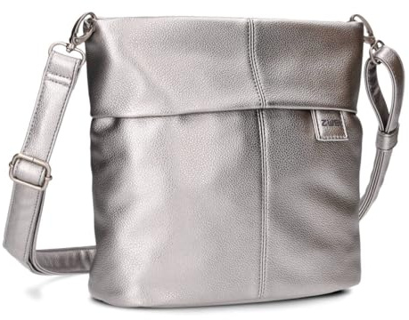 Zwei Damen Handtasche Mademoiselle.M M8 Crossbody Bag 3 L Umhängetasche aus Kunstleder mit Geheimfach & Hauptfach mit Reißverschluss, inkl. kurzem & langen abnehmbaren Schultergurt
