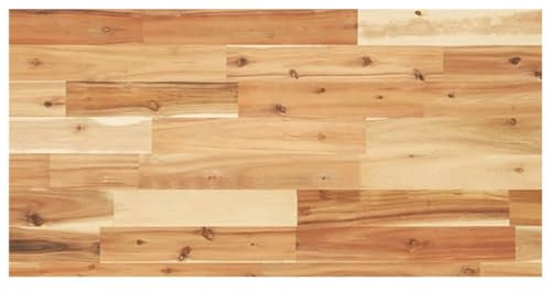 vidaXL Tischplatte, Regalbrett Rechteckig Massivholz, Wandboard Unbehandelte Oberfläche, Wandregal Holzregal Holzplatte, 100x40x4cm Akazienholz