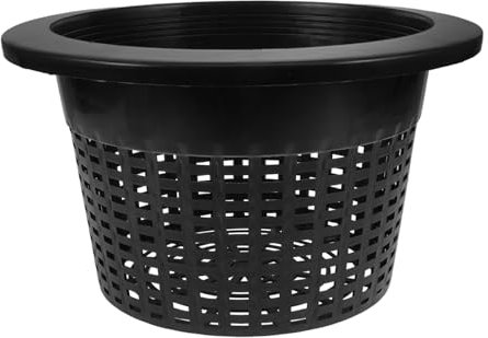 Levemolo Maceta para Cultivo Hidropónico con Fondo De Malla Gruesa y Borde Reforzado Cesta Plástica Reutilizable para Plantas Acuáticas Transpirable para Raíz Sana Jardinería Interior