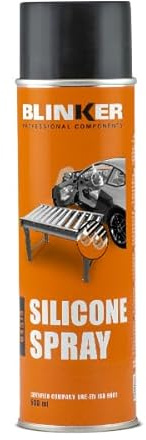 Blinker - Silicona en Spray - Lubricante Protector Antiadherente - Hidrófuga y Aislante Eléctrico - Resistente a la Corrosión y Altas Temperaturas - Ideal para Plásticos, Gomas y Metales - 500 ml