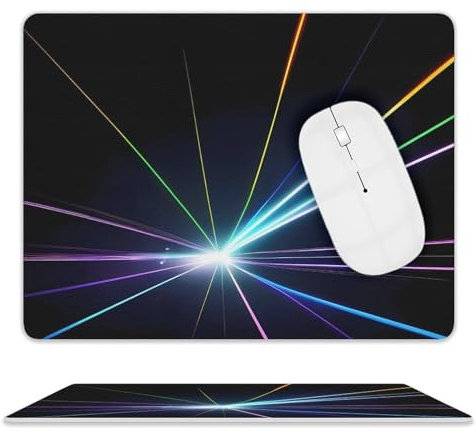JTREWBV Tapis de souris de jeu personnalisé, imprimé lumière laser, tapis de souris durable, tapis de souris en cuir pour la maison, le bureau ou le bureau
