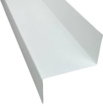 1 m Z Profil Z Winkel Abdeckprofil Stufenprofil Winkelblech Blechwinkel Alu Zink (Alu weiß RAL 9010, A=45 mm B=60 mm C=45 mm)