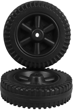 Abaodam 2 Ruote Per Barbecue Da 6 Pollici in Plastica Pe Resistenti Al Calore, Ruote Di Ricambio Leggere Per Carrelli Grill e Tosaerba, Accessori Per Griglia Montaggio Facile Per Uso Esterno