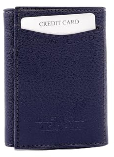 Muggo Tom Kartenetui mit Automatikmechanismus, Marineblau
