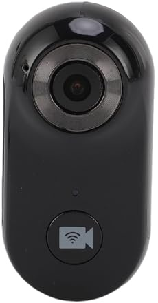 Tbest Fotocamera D'azione per Pollice, App Portatile WiFi 1080p Che Collega la Telecamera Indossabile Indossabile per Lavoro da Viaggio (Black)