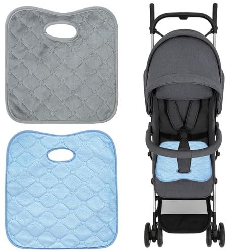 JSTHHTT 2 Stück Kindersitzunterlage Auto, Baby Autositzschoner, Geeignete Sitzschoner Auto Kindersitz, Universeller Autositzschutz, Protektor Pad für Töpfchen Training (Hellfarbig)