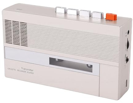 Denash Kassettenspieler, Tragbarer Bluetooth-Kassetten-Digital-Konverter mit Integriertem Lautsprecher und Kopfhöreranschluss, um Klassische Kassetten Noch Einmal zu Erleben und Neuen