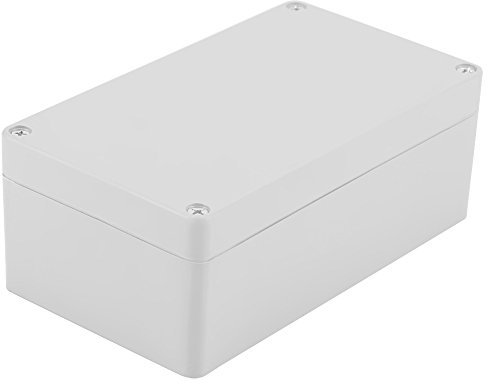 Junction Box, ABS IP65 Waterproof Dustproof Wiring Box with Accessories for Connection Outdoor White Enclosure (158 * 90 * 60mm)